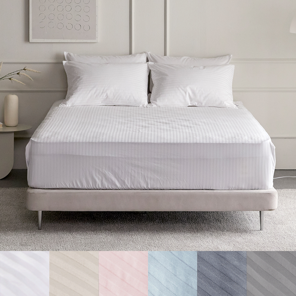 60수 순면100% 솔리드 호텔 매트리스커버 SS