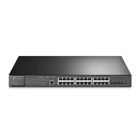 티피링크 TL-SG3428XMP 384W PoE 24포트 업링크 10Gbps 4SFP+  Static Routing ACL 음성 비디오 처리 QOS