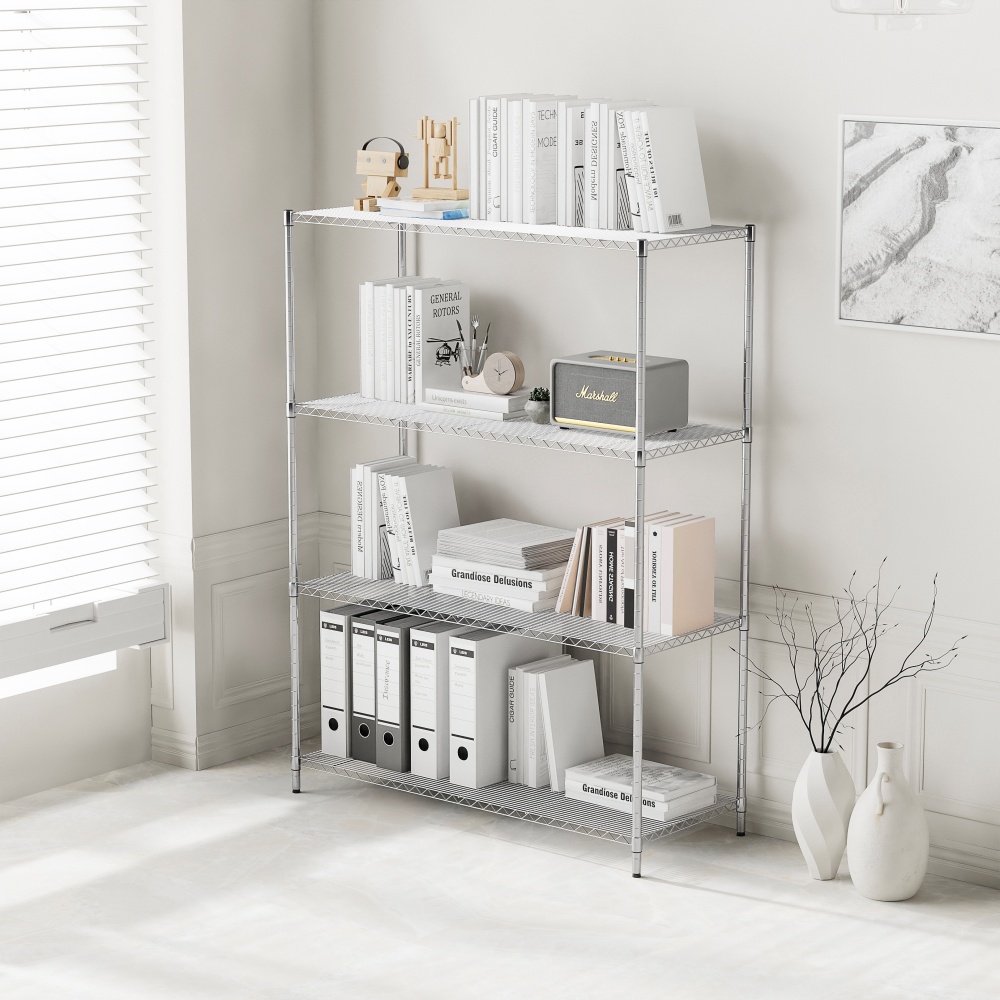 이케아 선반 수납선반 다용도 철제 스텐 모듈 OMAR 4단