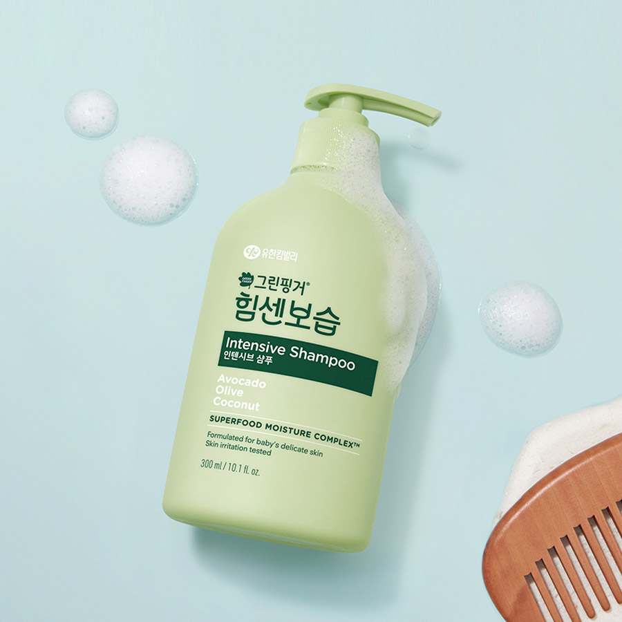 그린핑거 힘센보습 인텐시브 샴푸 블루베리 바닐라향 300ml X 1EA / 어린이, 베이비, 키즈, 신생아 - 상세 이미지 3