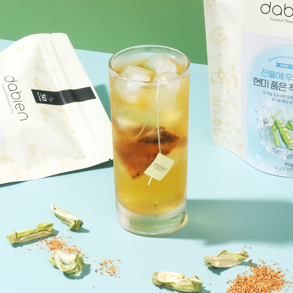 찬물에 우려먹는 현미품은 유기농 작두콩차 30티백 - 상품 이미지