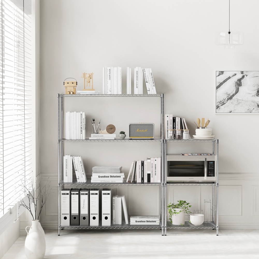 이케아 선반 수납선반 다용도 철제 스텐 모듈 OMAR 4단