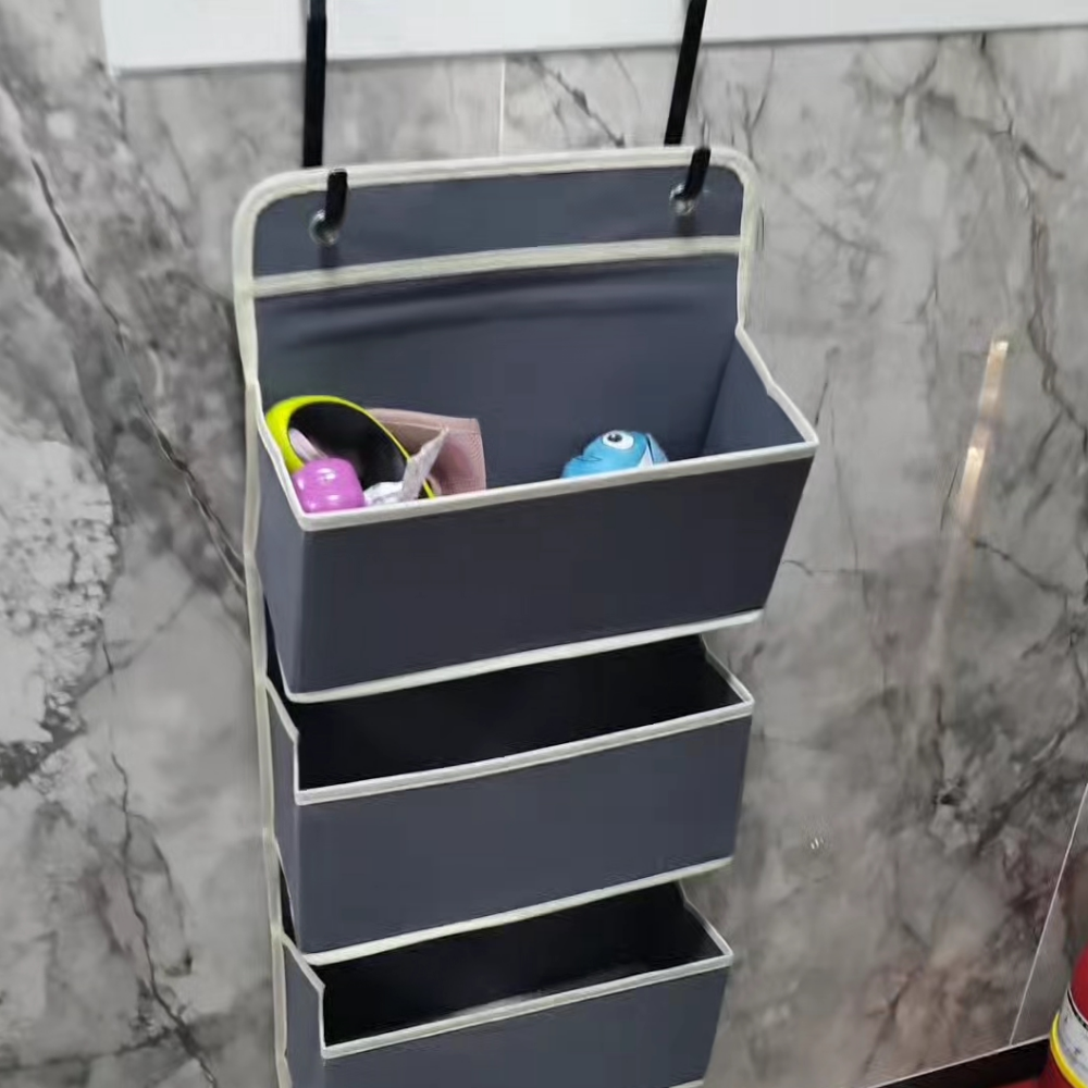 청소의정석 문걸이선반 문 문걸이 수납 틈새 선반 패브릭 천 2단 이미지 7