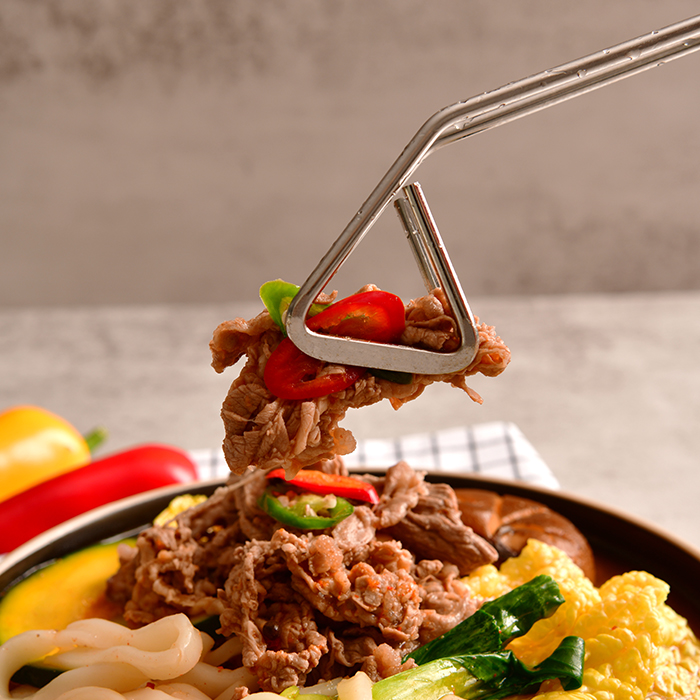 얼큰 소고기 샤브샤브 밀키트  고기320g 칼국수 포함 : 또사장몰
