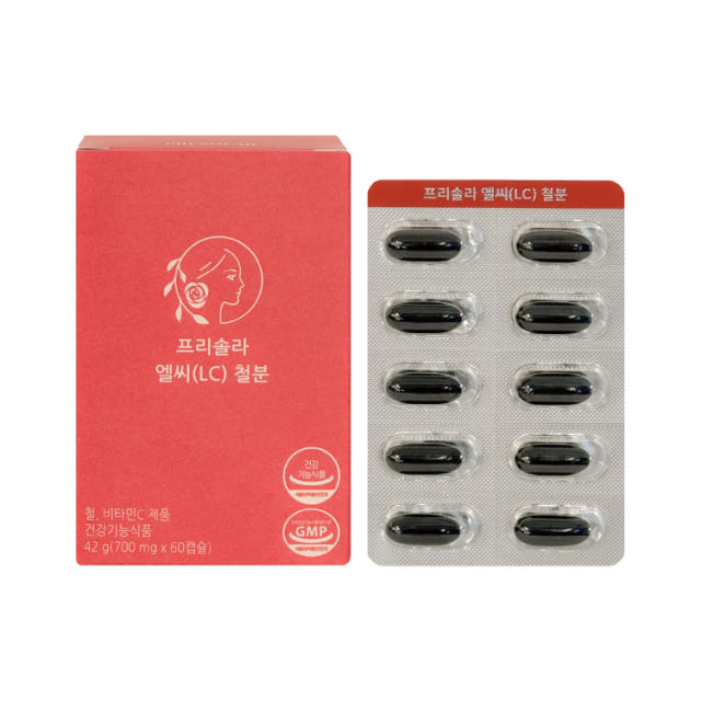 프리솔라 엘씨 철분 임산부 철분제 액상 캡슐 영양제 비헴철 리포퍼