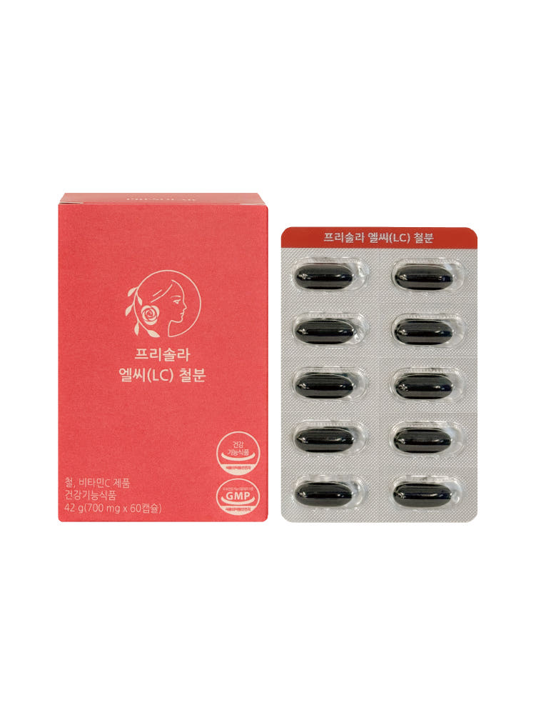 프리솔라 프리솔라 엘씨 철분 임산부 철분제 액상 캡슐 영양제 비헴철 리포퍼 24mg 비타민C