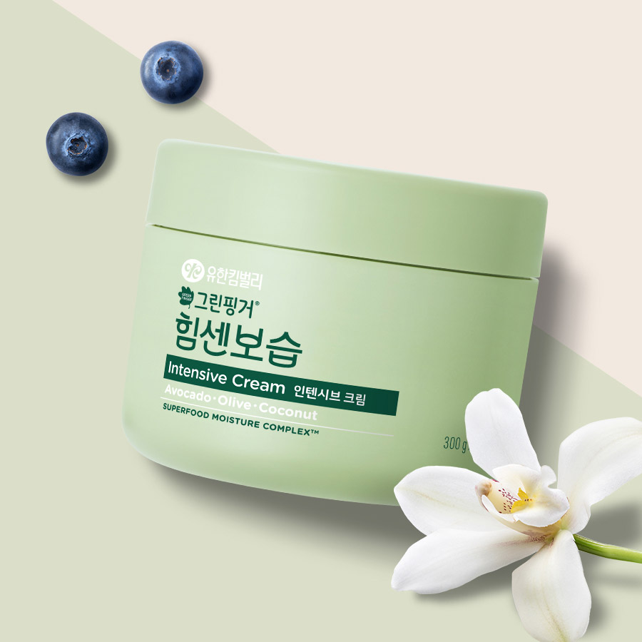 그린핑거 힘센보습 인텐시브 크림 블루베리 바닐라향 300g x 1EA / 고보습,어린이, 키즈, 로션,크림, 스킨케어,촉촉한, 신생아 - 상세 이미지 4