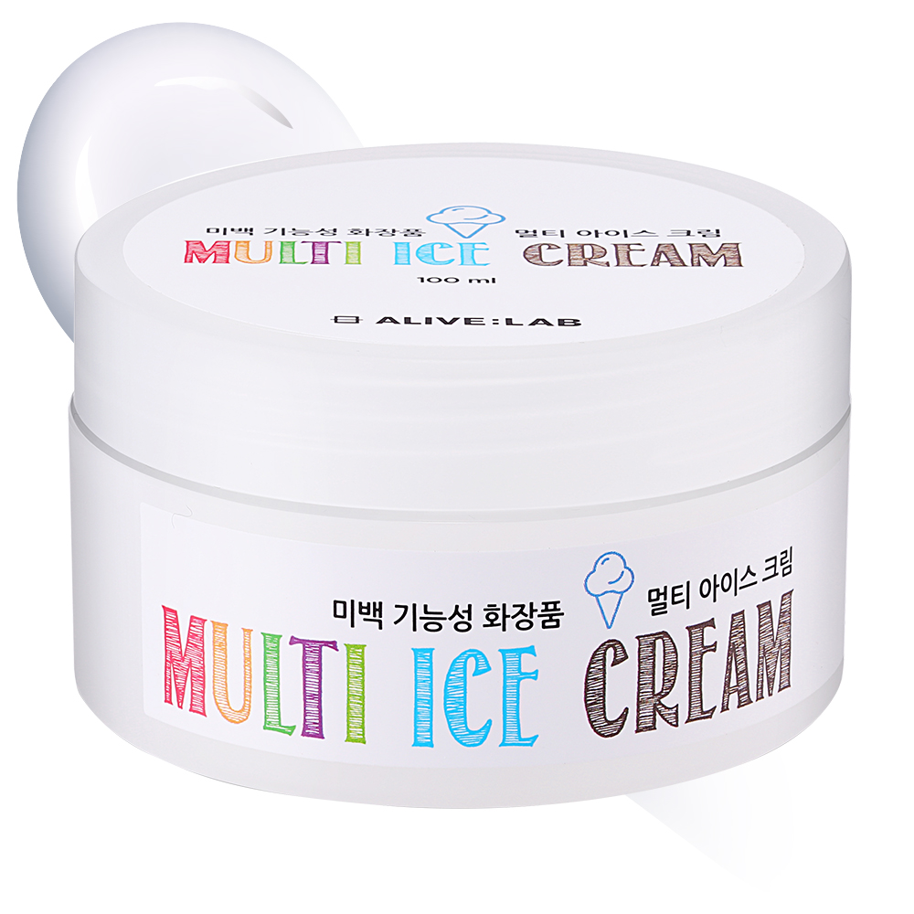 얼라이브랩 멀티 아이스 크림 빙하수 진정 수분크림 100ml - 상세 이미지 2