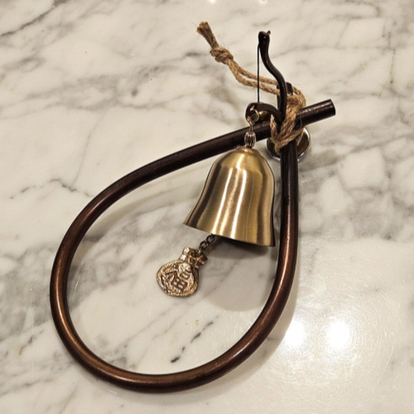 쿠칭아일랜드 더커진 프리미엄 오복삼재막이 소코뚜레 현관종 풍경종