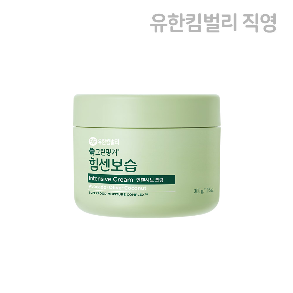 그린핑거 힘센보습 인텐시브 크림 블루베리 바닐라향 300g x 1EA / 고보습,어린이, 키즈, 로션,크림, 스킨케어,촉촉한, 신생아 - 상품 이미지