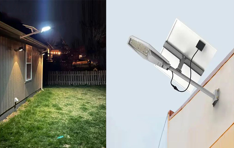공간하우스 LED 태양광 가로등 조명 태양열 정원등 부착형 200W - 상세 이미지 4