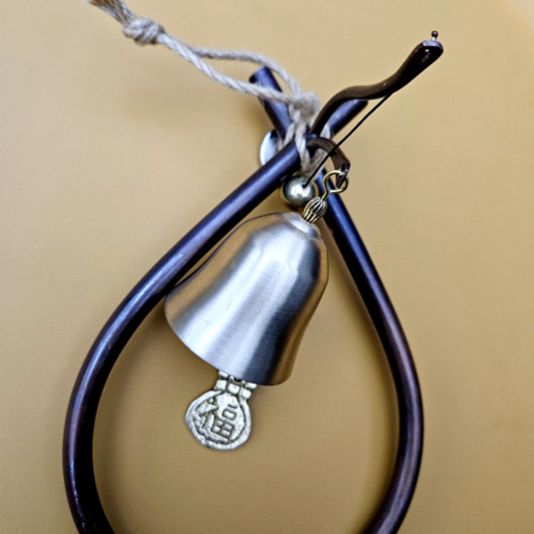 쿠칭아일랜드 더커진 프리미엄 오복삼재막이 소코뚜레 현관종 풍경종