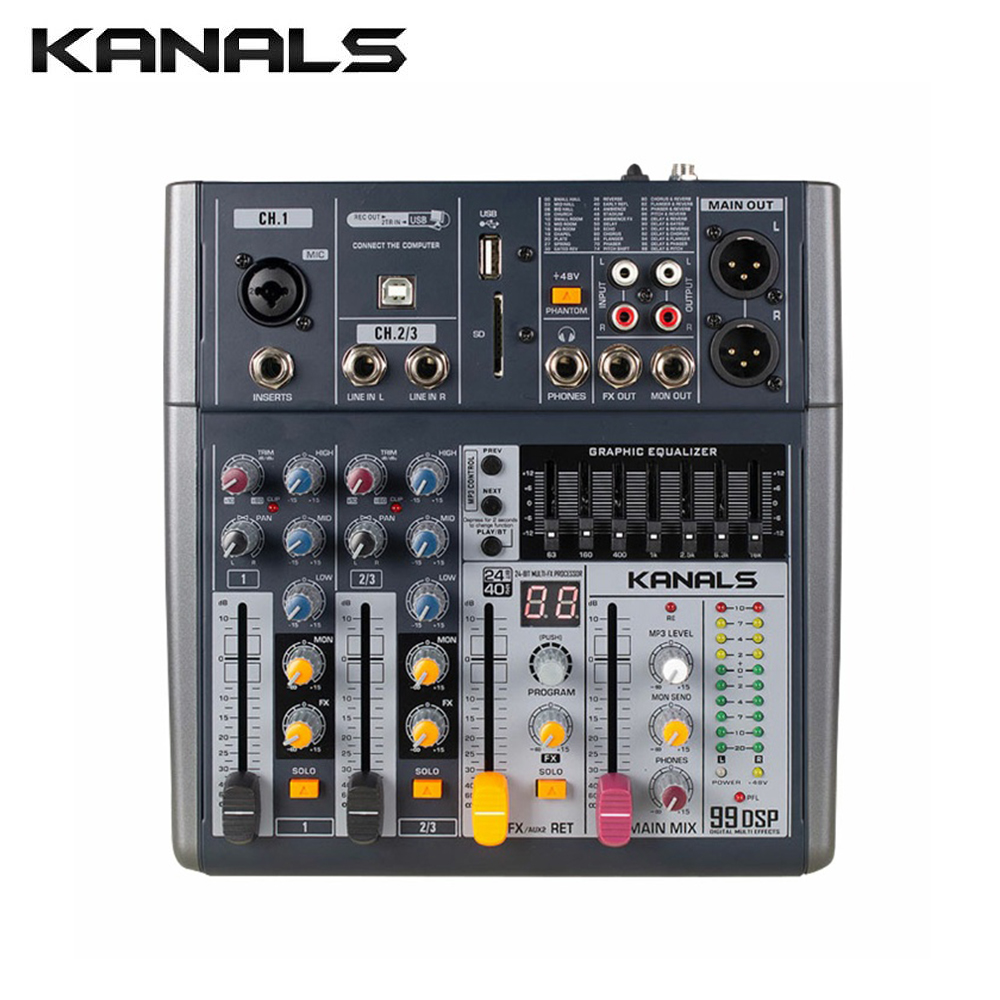 KANALS BKG30 카날스 오디오 믹서 인터페이스 3채널 홈레코딩 인터넷방송