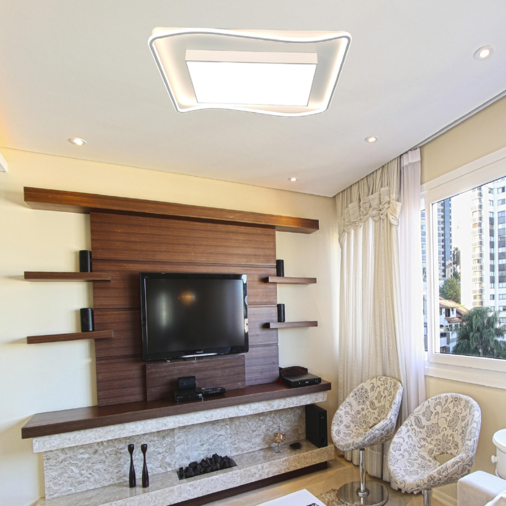 무료+당일발송 국산 LED 거실등 사각 인테리어 아파트 거실 조명 등 150W, 주광색/주백색 - 상세 이미지 4