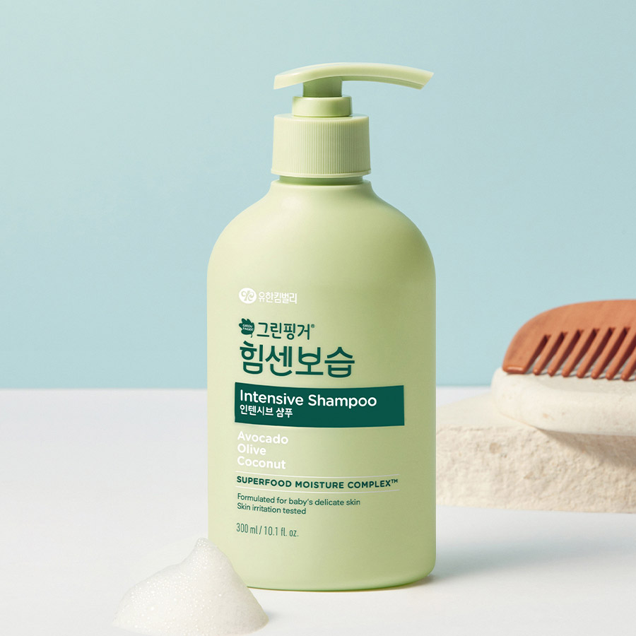 그린핑거 힘센보습 인텐시브 샴푸 블루베리 바닐라향 300ml X 1EA / 어린이, 베이비, 키즈, 신생아 - 상세 이미지 2