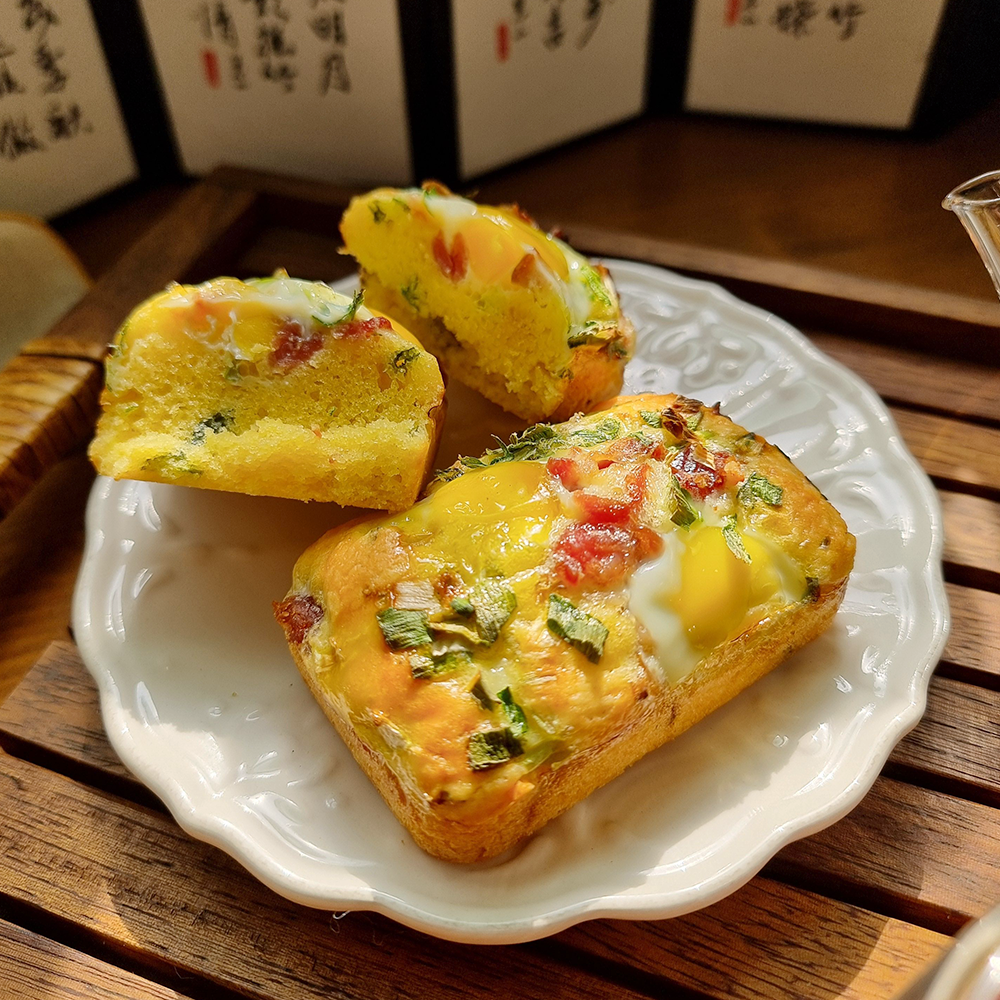 풍심당 저당 베이컨 듬뿍 대파 계란빵 (1개입) 글루텐프리 간식 - 상세 이미지 3