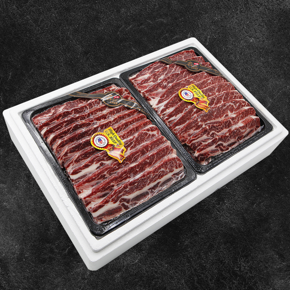 고급진 기름제거한 미국산 LA갈비 선물세트(냉동, 초이스등급) 2kg,4kg - 상세 이미지 2