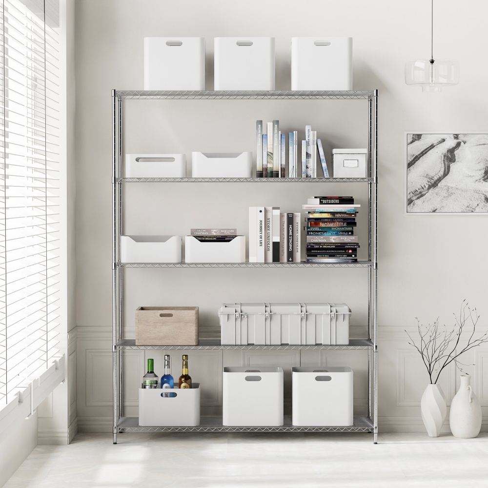 이케아 선반 수납선반 다용도 철제 스텐 모듈 OMAR 4단