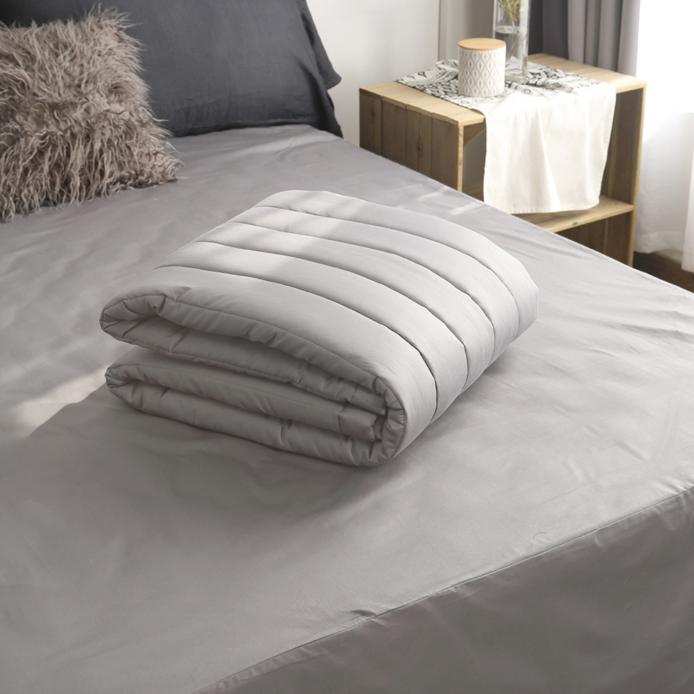 순면 투 매트리스 커버 높은 침대 시트 그레이 퀸