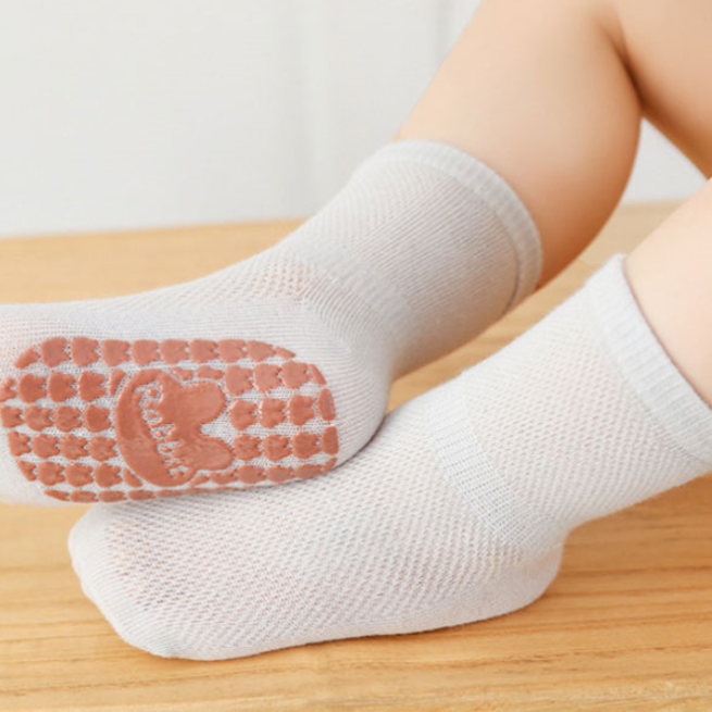 브리아나양말 유아 여아 남아 양말 키즈 매쉬 망사 그물 여름 발목 중목 시원한양말 미끄럼방지양말 어린이집 유치원 세트 선물 구디백 - 상품 이미지