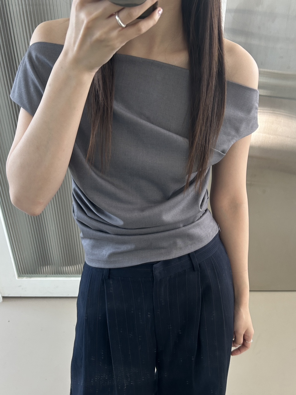 드레이프 오프탑 (옆지퍼) 상세 이미지 14