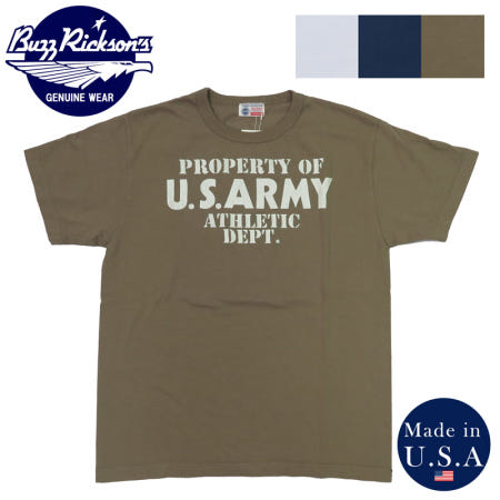 [해외]버즈릭슨 반팔 티 U.S.ARMY BR79348 일본 빈티지 밀리터리 아메카지 룩 레플리카