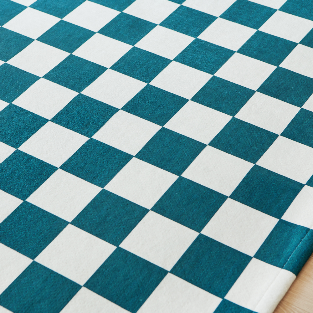 체커보드 러그 카페트 100x150 먼지없는 사계절 거실 인테리어 미니 아이방 러그