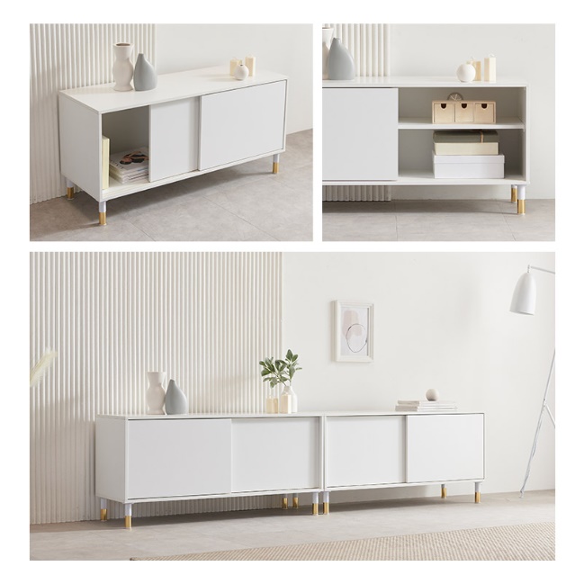 안방 티비장 원룸 거실장 미니 티비 다이 미닫이 거실장