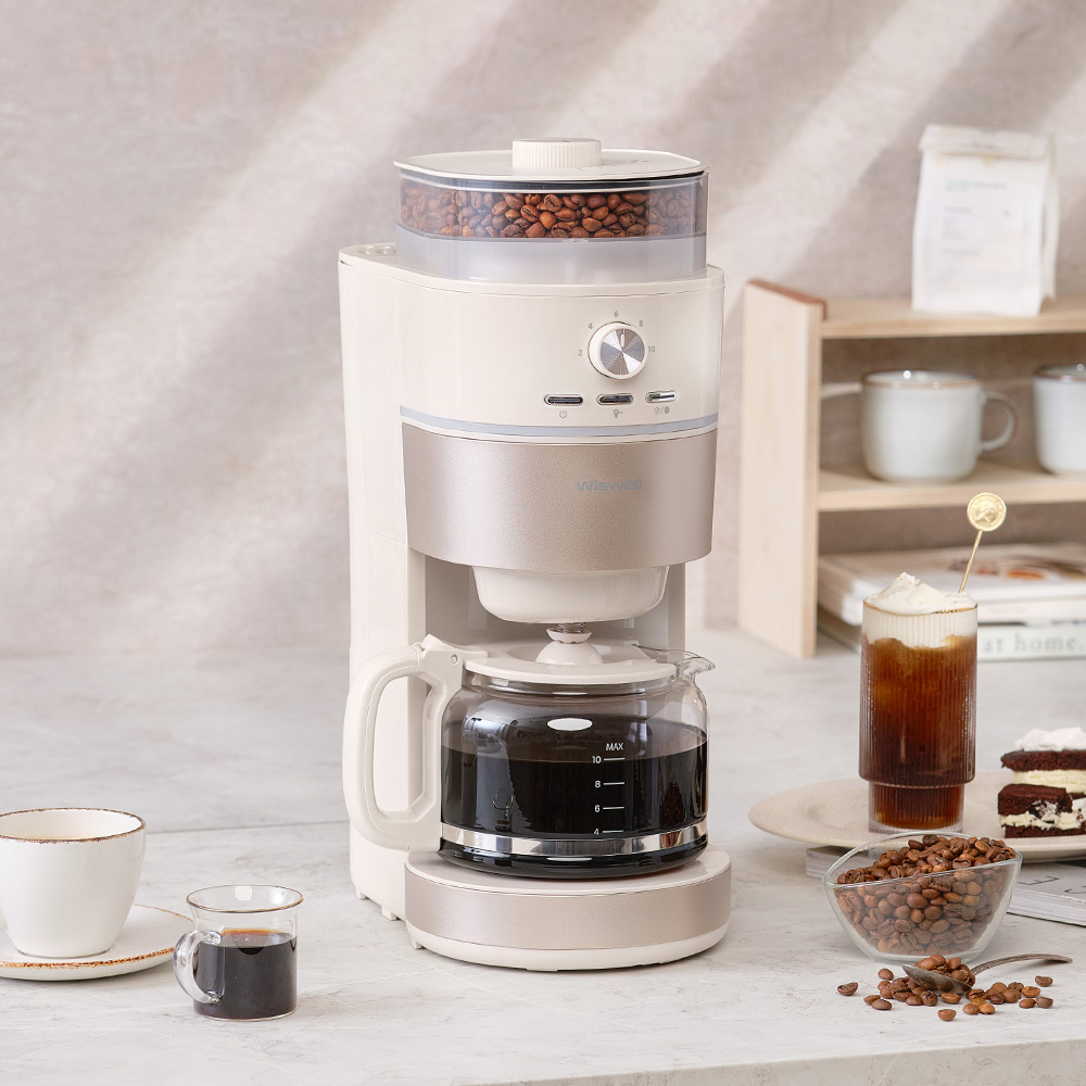 위즈웰 그라인드앤드립 WC4131C 커피 원두 머신 메이커 드립 기계 자동 그라인더 상세 이미지 5