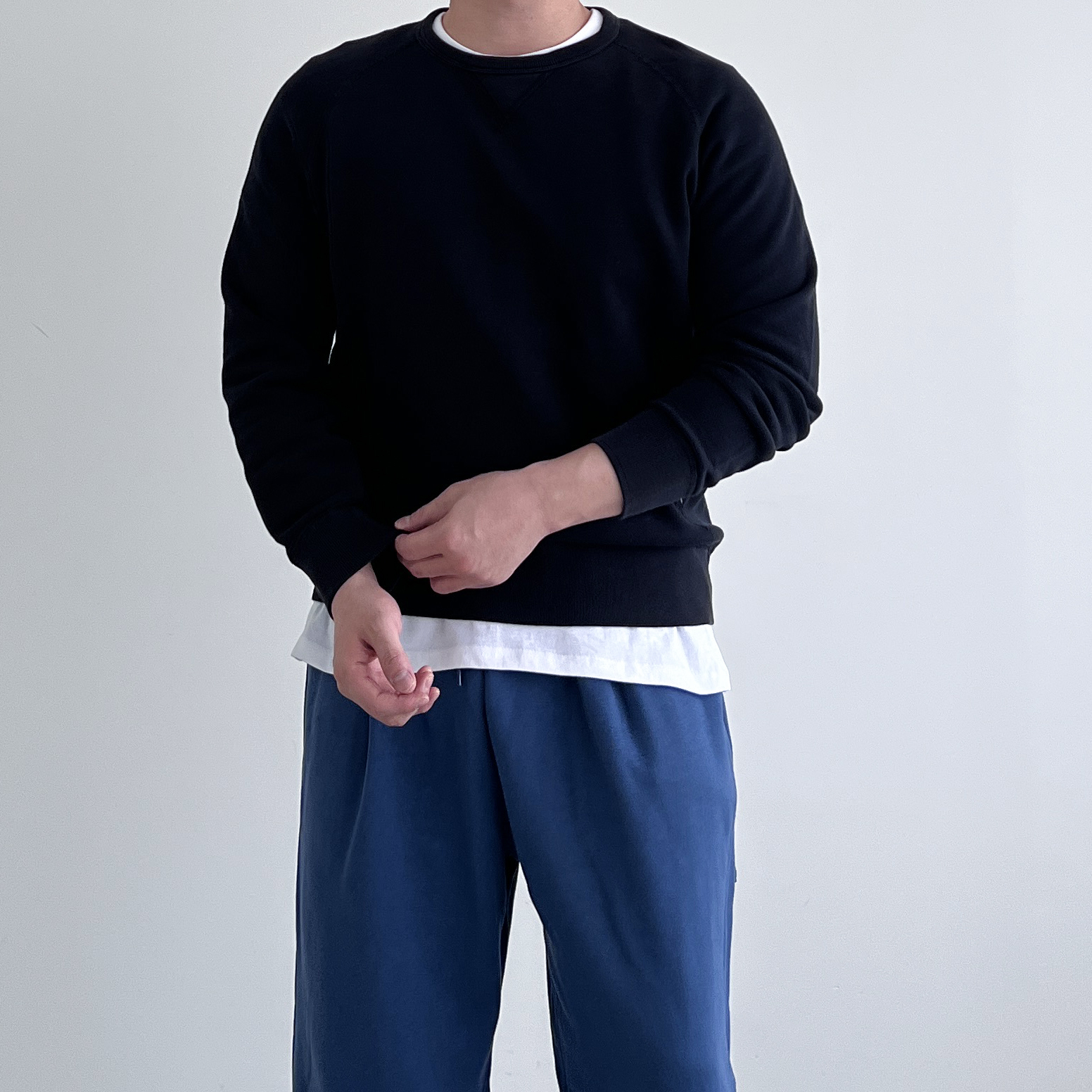 1+1 남자 10수 목안늘어나는 안비치는 비침없는 흰티 두꺼운 반팔티 이미지 6