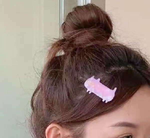 고양이집게핀 머리핀 작은 동물모양 헤어핀 2p 세트 이미지 7