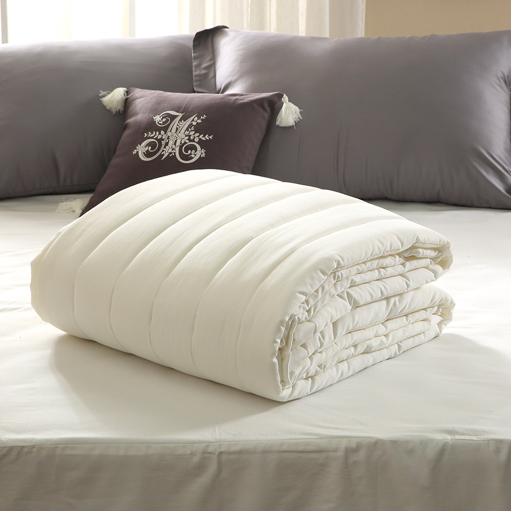 순면 60수 두꺼운 퀸 침대 매트리스 패드 화이트 Q