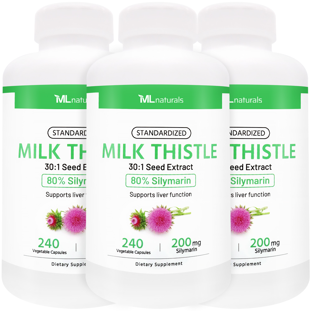 마이라이프 내추럴스 스탠다드 밀크씨슬 250mg 실리마린 200mg 240캡슐, 3개 - 메인 이미지