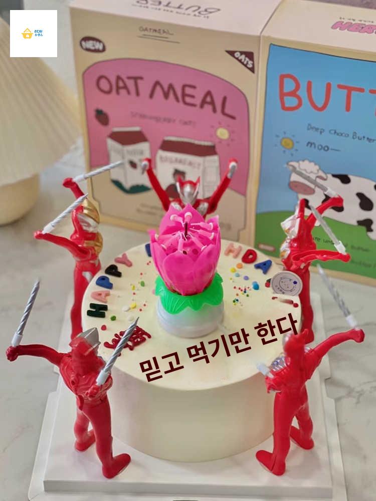 연꽃생일초 파티용품 촛불 웃긴 연꽃초 - 상품 이미지