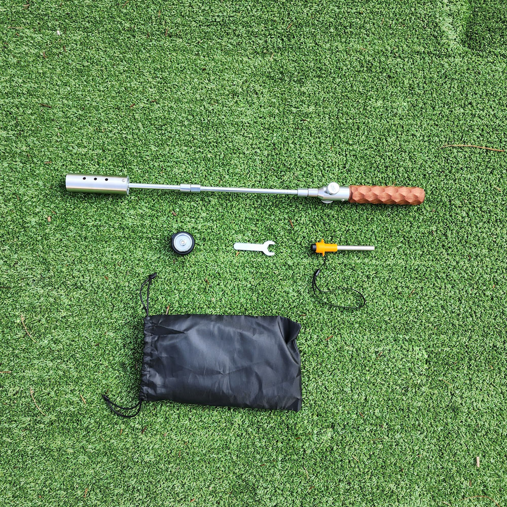 고급 3단 분리 롱가스토치 화력좋은토치 부탄가스어뎁터 파우치 점화기 포함