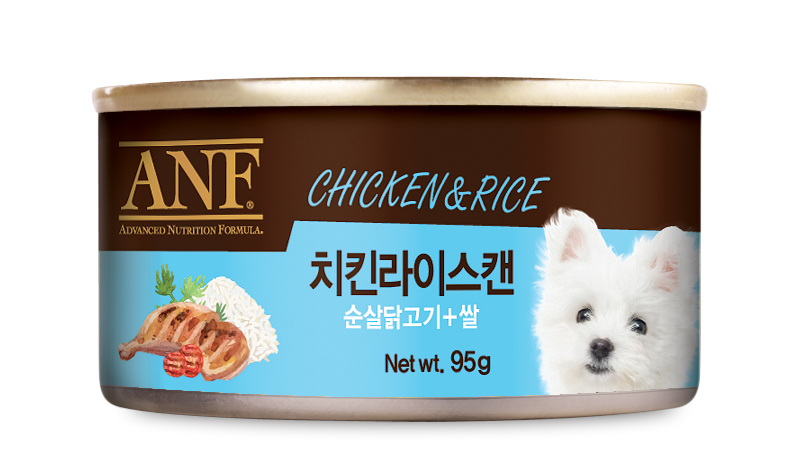 ANF 강아지 캔 치킨&라이스 95g - 상품 이미지