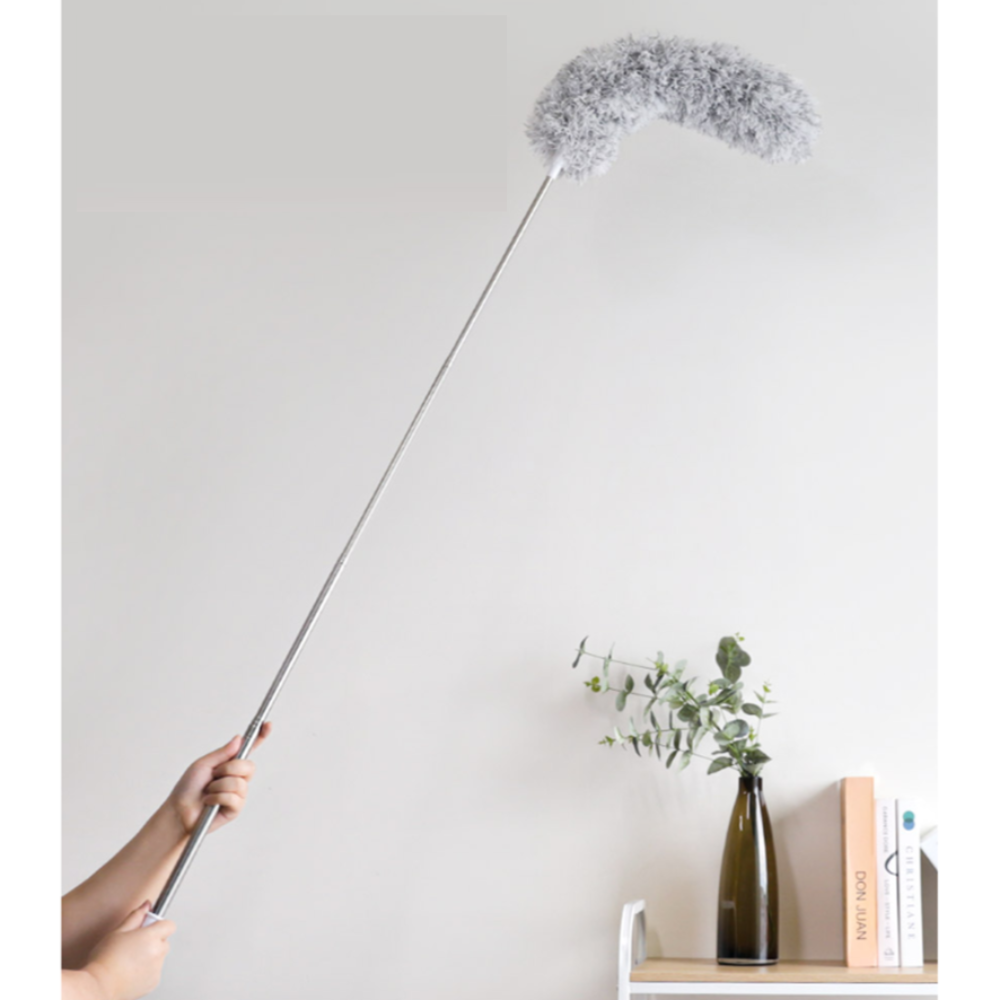 집안먼지제거 정전기청소 총채 극세사 긴 먼지털이개 먼지떨이