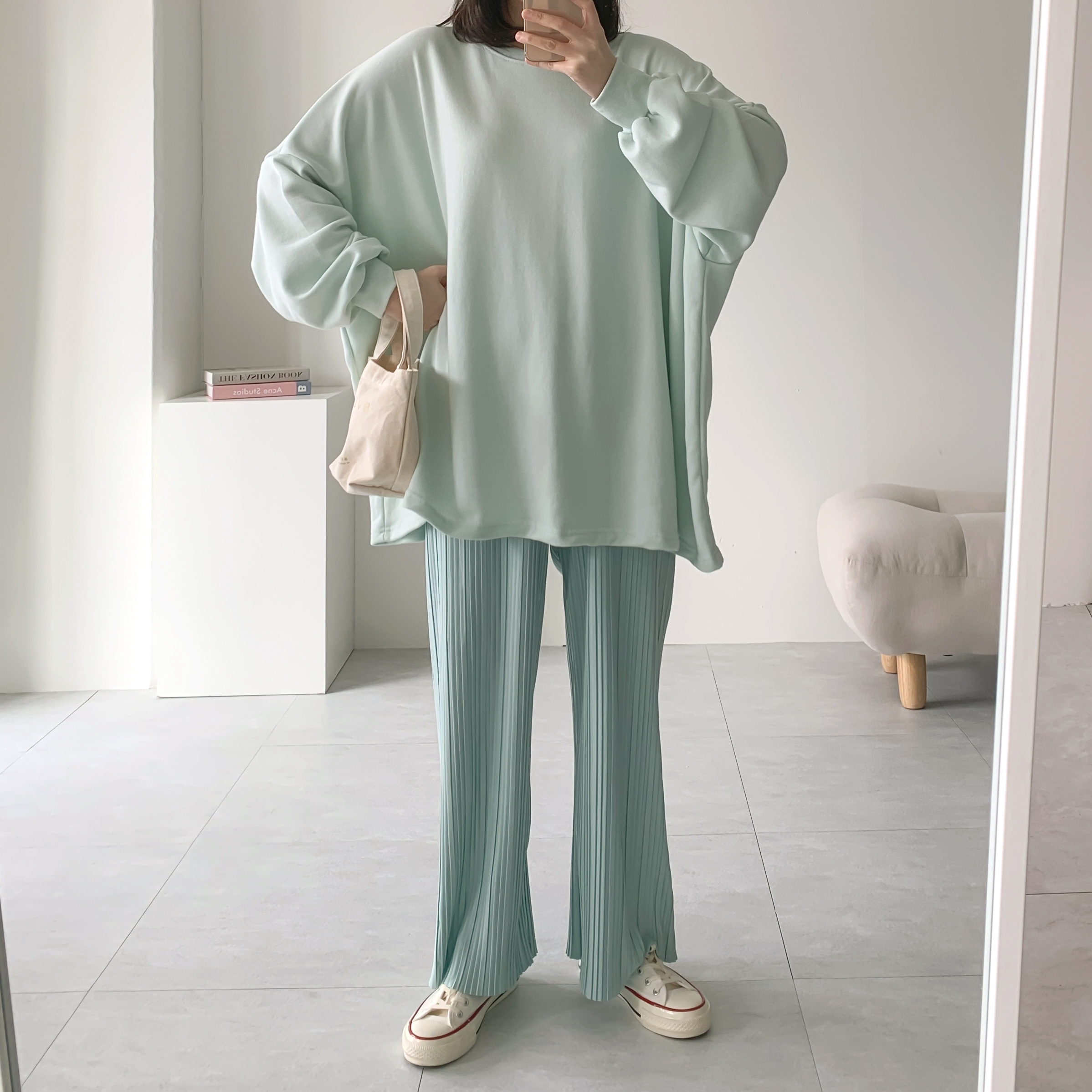 빅사이즈맨투맨 박스티 엉덩이덮는 77사이즈 이미지 7