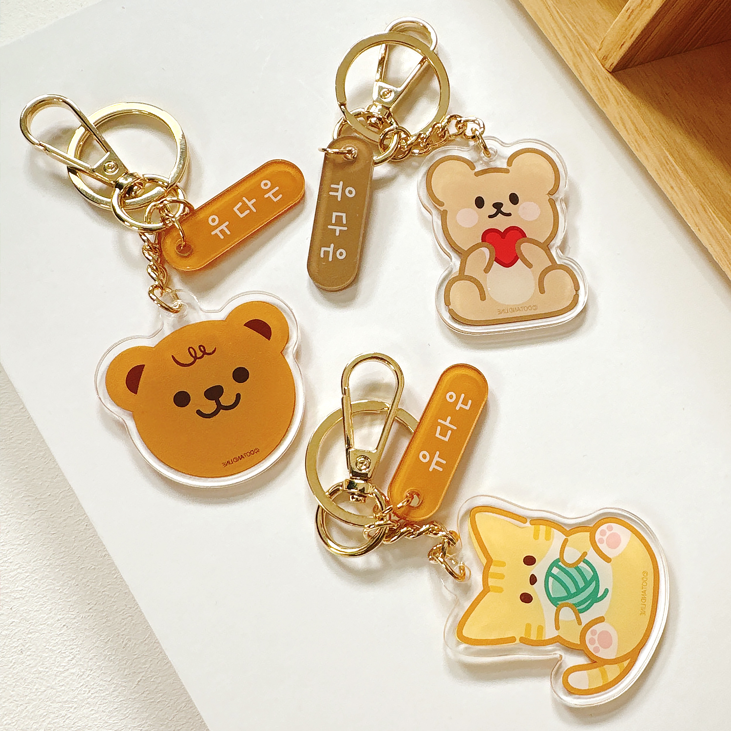 (117종) 아크릴 네임 키링 네임택 이름표 열쇠고리 자동차 골프 책가방 어린이집 선물