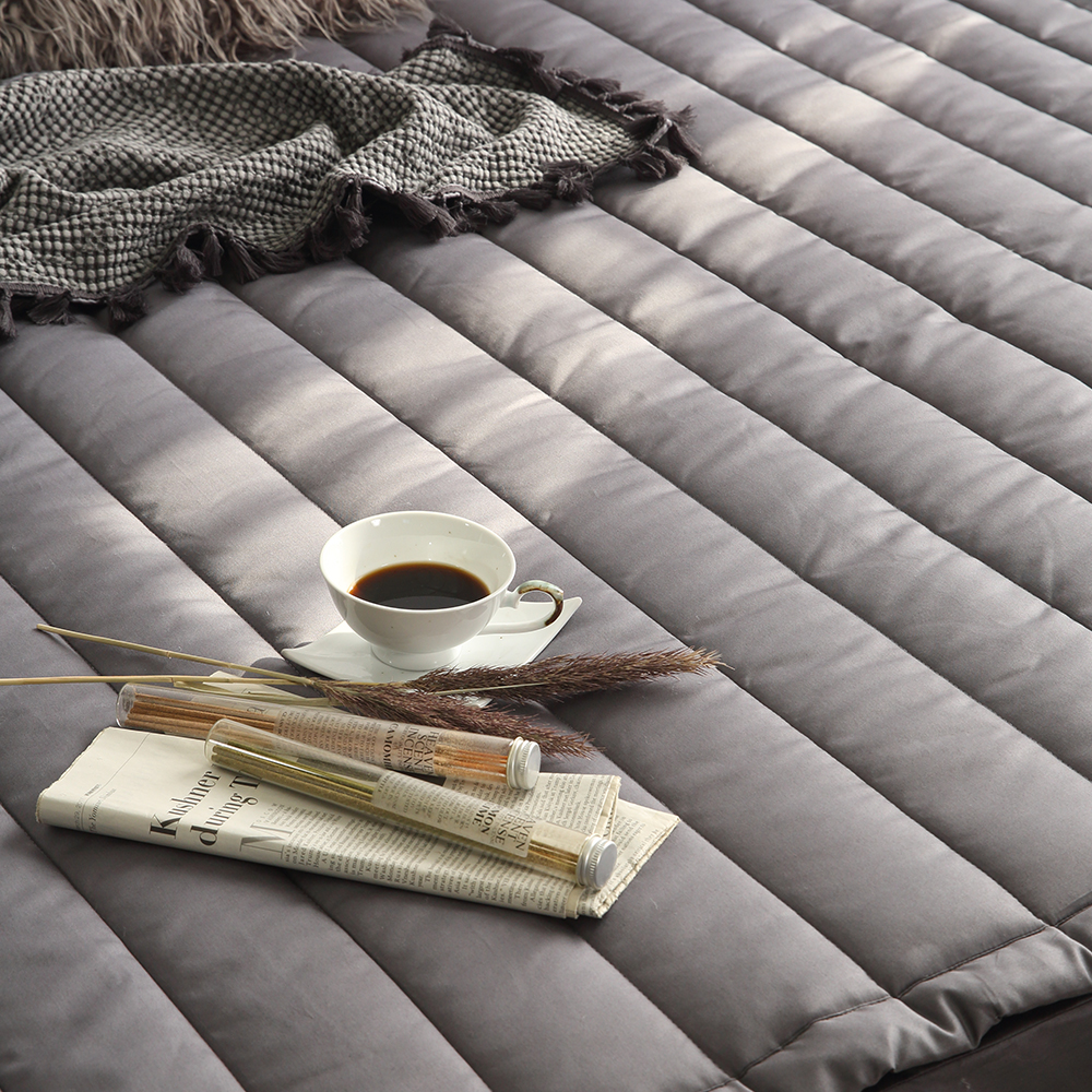 순면 두꺼운 슈퍼싱글 침대 매트리스 패드 차콜 SS