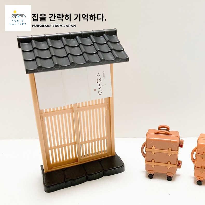 미니어처 일식 현관문 미닫이문 일본음식점 인형놀이 집 하우스 인형집 꾸미기 조립문 - 상품 이미지