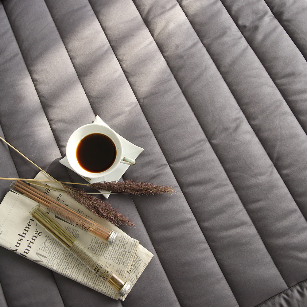 순면 두꺼운 라지킹 침대 매트리스 패드 차콜 LK