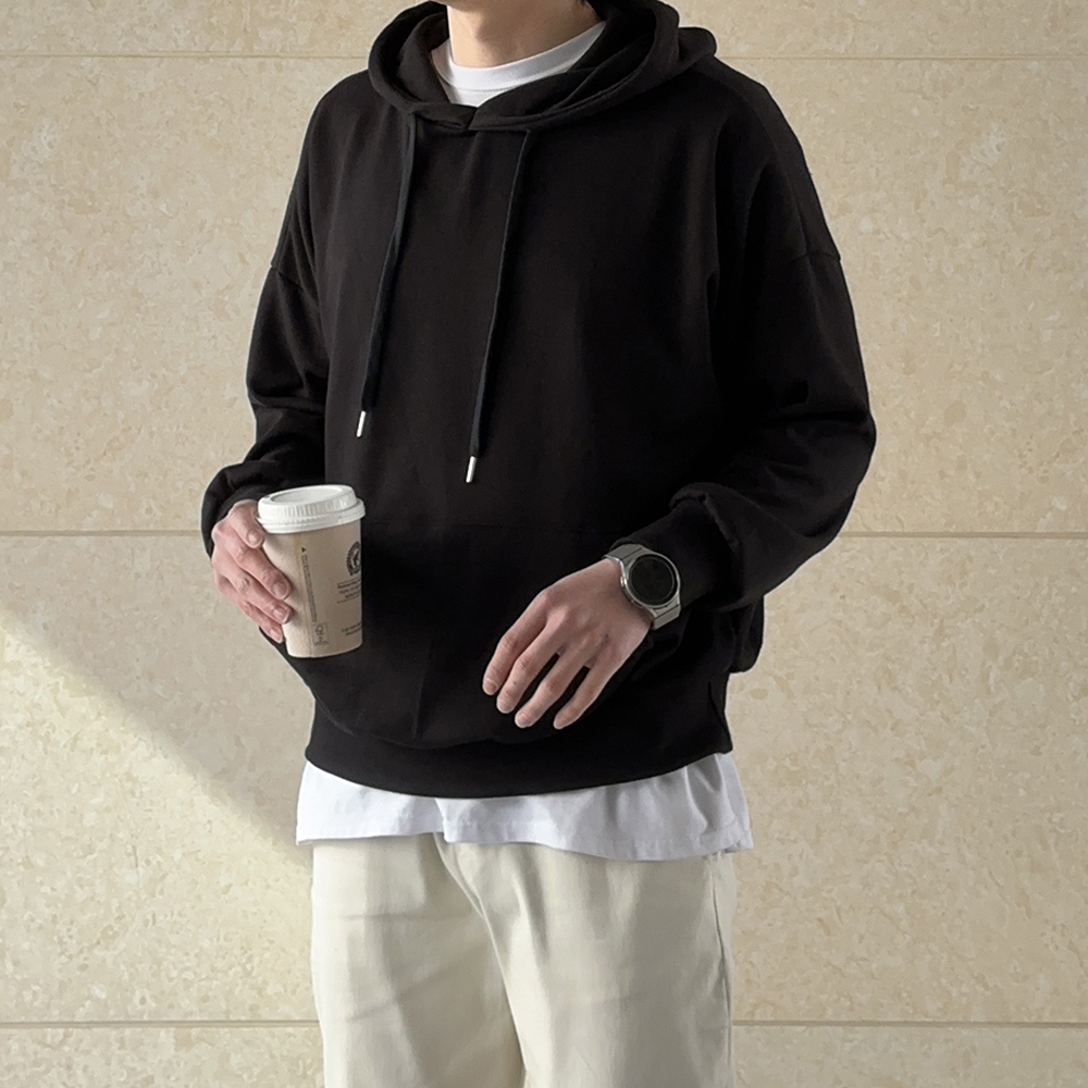 남자후드티 남성맨투맨 빅사이즈 모자큰 커플 후드티