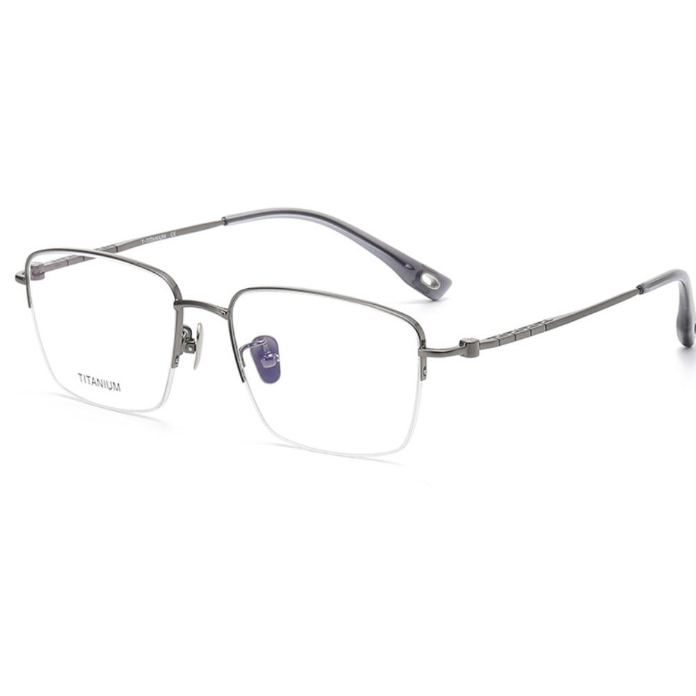 가벼운 초경량 무테 반무테 안경 사각 풀 티타늄안경테 명품 패션 남자 안경태 TGL29