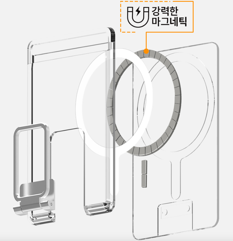 갤럭시 아이폰 맥세이프 카드지갑 거치대 스탠드 - 상세 이미지 3