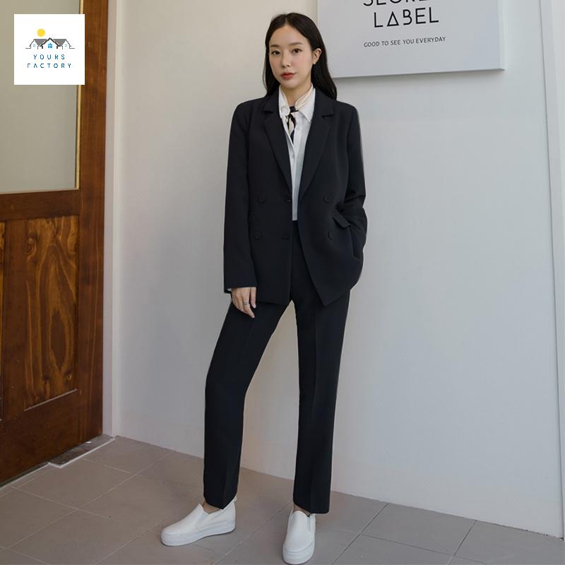여성 여름 슈트 수트 봄 자켓 정장 면접 여성 투피스 - 상세 이미지 2