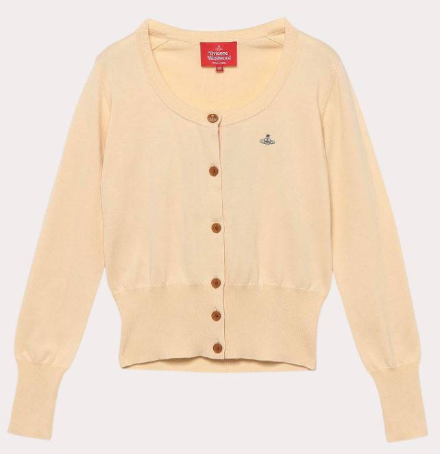 비비안웨스트우드 가디건 Organic cotton basic knit round neck 505871883 - 상세 이미지 4