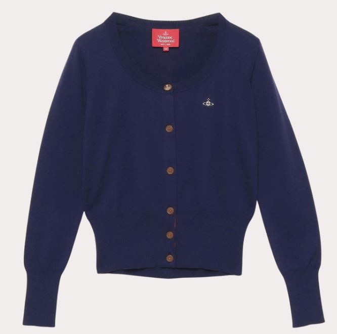 비비안웨스트우드 가디건 Organic cotton basic knit round neck 505871883 - 상세 이미지 3