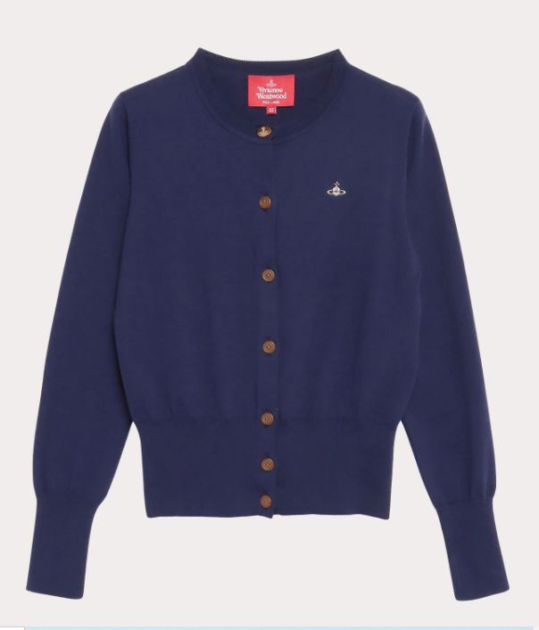 비비안웨스트우드 가디건 Organic cotton basic knit crew neck 505871882 - 상세 이미지 3