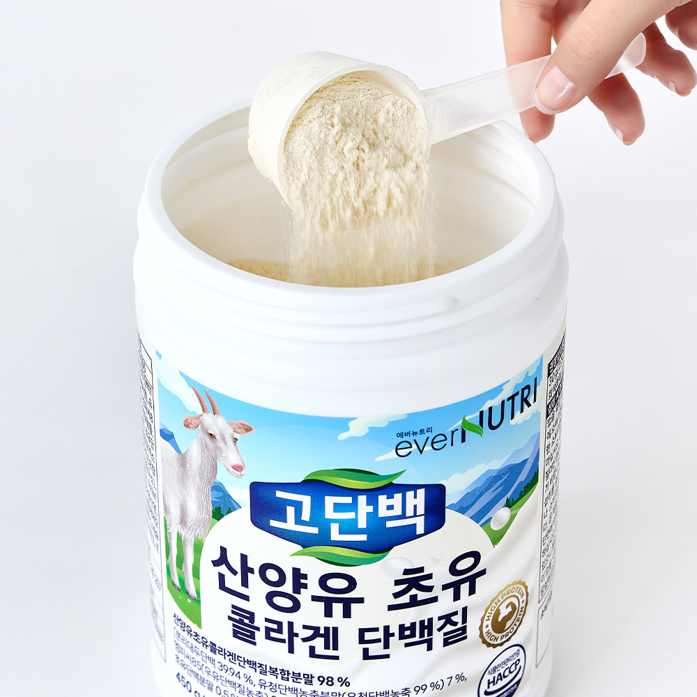 에버뉴트리 고단백 산양유 초유 콜라겐 단백질 450g, 1개 이미지 2